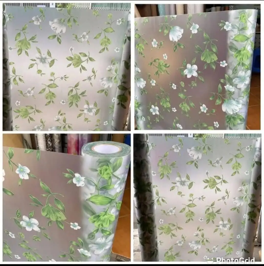 Hiệu ứng nổi độc đáo, sang trọng, thường dùng trong phòng khách, nhà hàng, spa.#1 Thi công Decal dán kính Thủ Dầu Một Bình Dương
